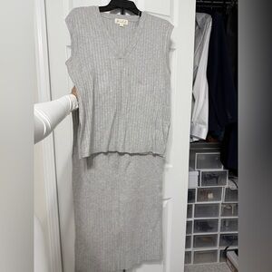 Marled Light Gray Knit Apparel